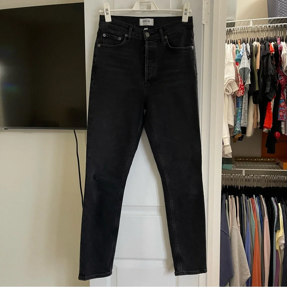 AGOLDE Nico High Rise Slim Jeans in Compilation - 25 - Picture 5 of 14